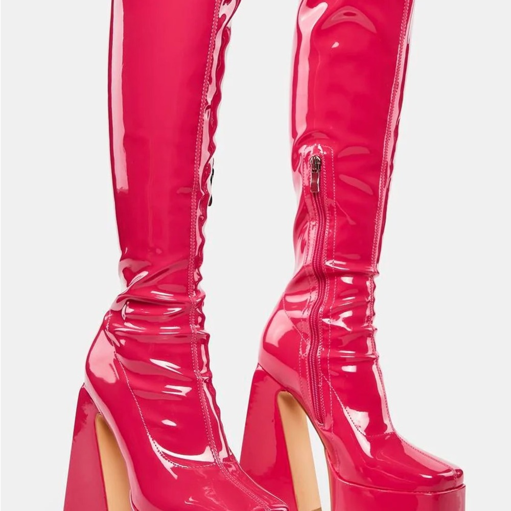 RASPBERRY FRANCISCO KNEE HIGH BOOTS